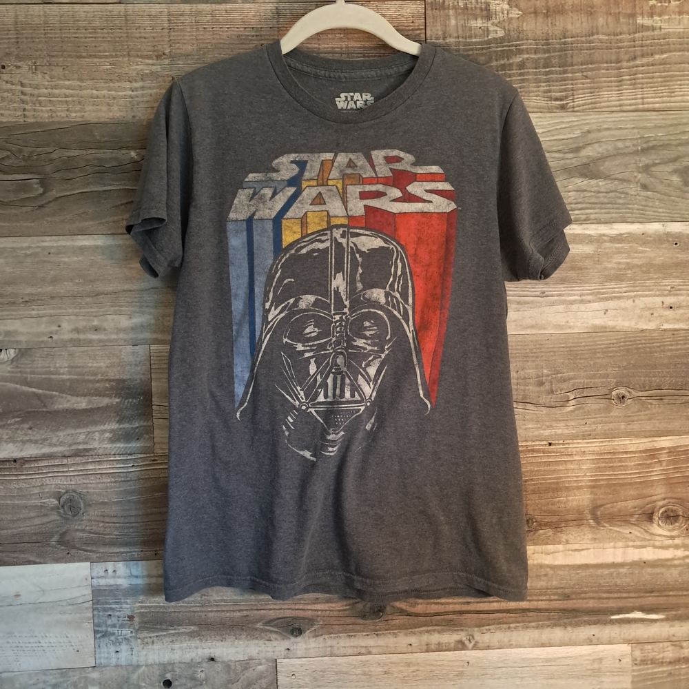 Fifth Sun Star Wars Gray Tee with Multicolor Accents